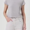 Discount - Adine Shrunken Tee - Flake Crop Tops