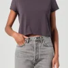 Fashion - Adine Shrunken Tee - Shade Crop Tops