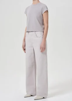Discount - Adine Shrunken Tee - Flake Crop Tops