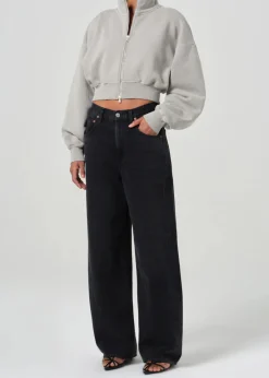 Sale - Asta Zip Sweatshirt - Drab Sweaters & Knits