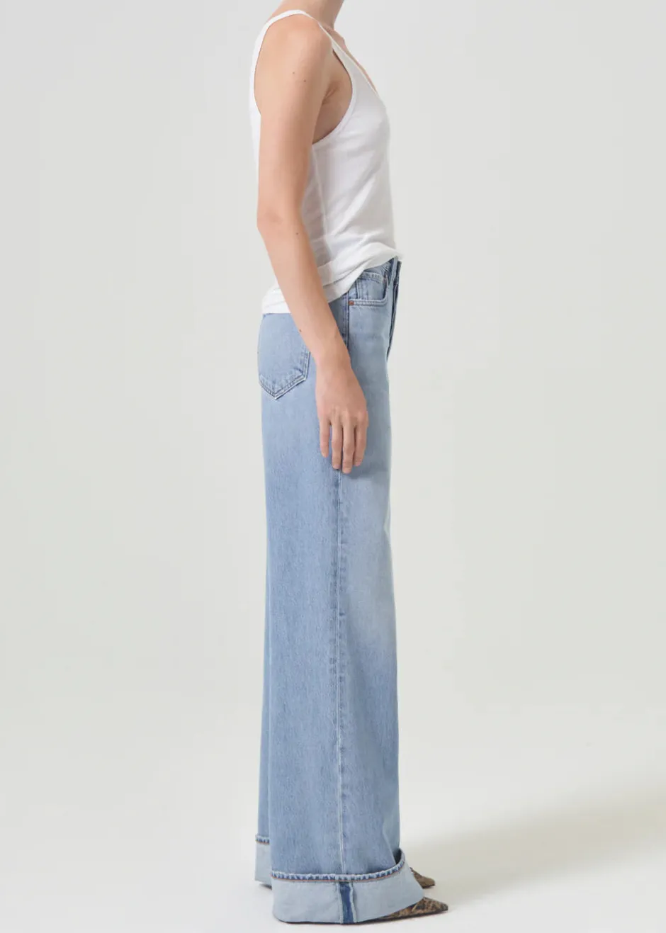 Clearance - Dame High Rise Wide Leg Jean - Showdown Flare | Straight