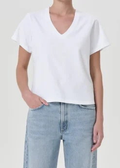Sale - Jones T-Shirt - White Crop Tops