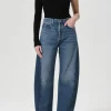 Sale - Luna High Rise Pieced Taper - Split High-Rise | Denim