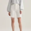 Clearance - Pinch Waist Ultra High Rise Short - Cumulus Denim | All Denim