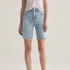Clearance - Pinch Waist Ultra High Rise Short - Oasis Denim | All Denim