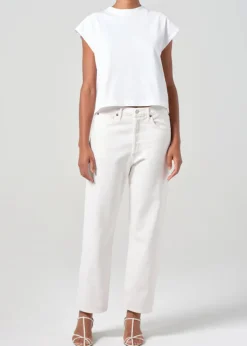 Best - 90's Crop Mid Rise Straight - Fortune Cookie Denim | All Denim