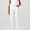 Outlet - 90'S Pinch Waist Crop Jean - Marshmallow High-Rise | Denim