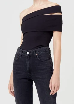 Discount - Sliced Bodysuit - Black Bodysuits