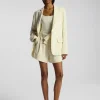 Hot - Dempsey Pinstripe Short - Cream/Black Stripe Shorts