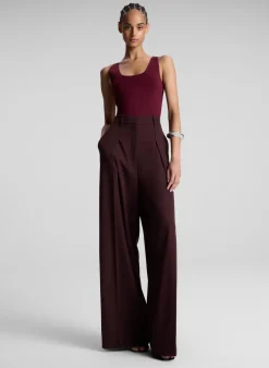 Sale - Cleo Knit Top - Mulberry Crop Tops