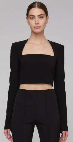 Outlet - Ella Top - Black Long Skirts | Crop Tops