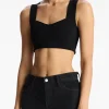 Hot - Jordana Bra - Black Crop Tops