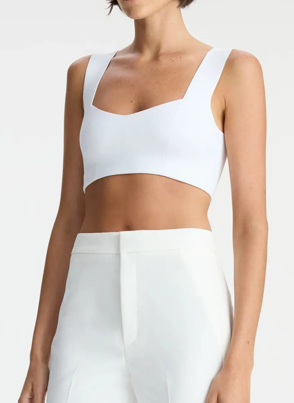 Sale - Jordana Bra - White Crop Tops