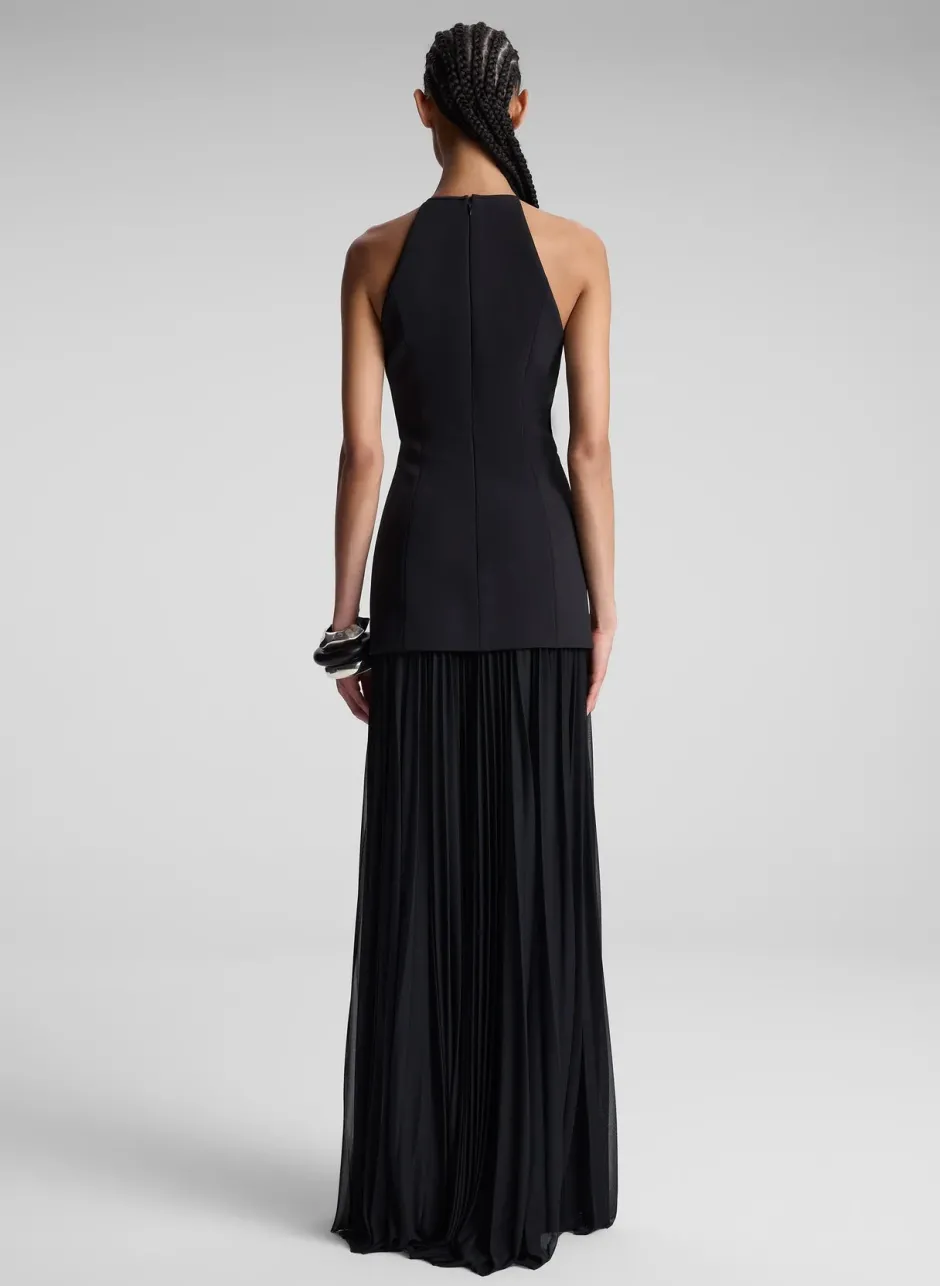 Best - Lana Pleated Maxi Dress - Black Dresses | Long Dresses
