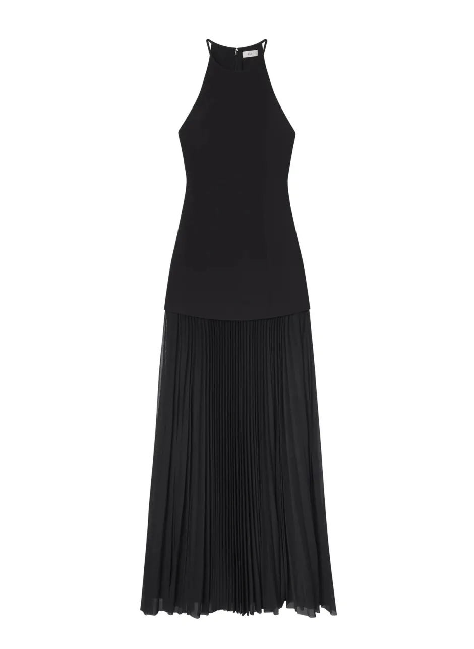 Best - Lana Pleated Maxi Dress - Black Dresses | Long Dresses