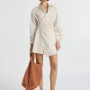 Fashion - Madison ll Wrap Mini Dress - Bone/Lark Dresses | Mini Dresses