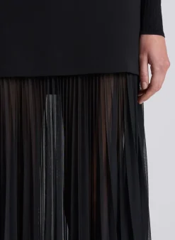 Best - Willa Pleated Maxi Skirt - Black Long Skirts