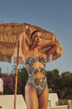 Hot - Anya Swimsuit - Snake Animal Print