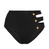 New DELLA BIKINI BOTTOM, BLACK RIB Bikini