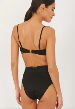 New DELLA BIKINI BOTTOM, BLACK RIB Bikini