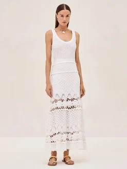 Clearance - Aleala Dress - White Dresses | Midi