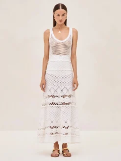 Clearance - Aleala Dress - White Dresses | Midi