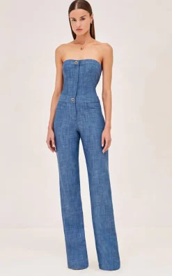 Sale - Breslin Jumpsuit - Chambray Pants Jumpsuits