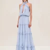 Fashion - Izbelle Dress - Sky Blue Long Dresses | Dresses
