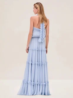 Fashion - Izbelle Dress - Sky Blue Long Dresses | Dresses