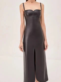 Best - Jaline Dress - Black Midi | Midi Dresses