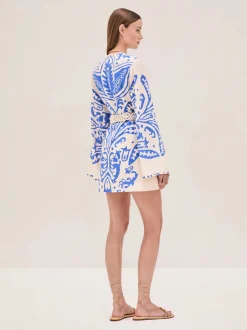 Hot - Noriko Dress - Sapphire Palm Mini Dresses | Dresses
