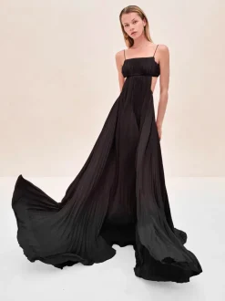 Outlet - Varranza Dress - Black Dresses | Long Dresses