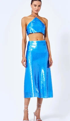 Sale - Verene Skirt - Azure Long Skirts