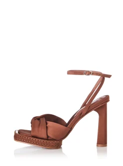 Best - Gipsy Heel - Tan Satin Shoes