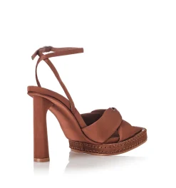 Best - Gipsy Heel - Tan Satin Shoes