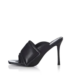 Clearance - Mica Heel - Black Leather Shoes