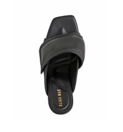 Clearance - Mica Heel - Black Leather Shoes