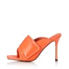 Discount - Mica Heel - Orange Leather Shoes