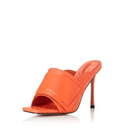 Discount - Mica Heel - Orange Leather Shoes