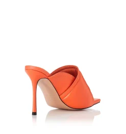 Discount - Mica Heel - Orange Leather Shoes