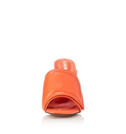Discount - Mica Heel - Orange Leather Shoes