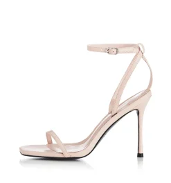 Online - Minny Heel - Cream Leather Shoes