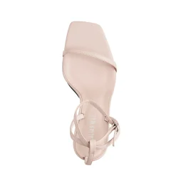 Online - Minny Heel - Cream Leather Shoes