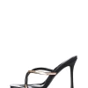 Fashion - Mira Heel - Black Leather Shoes
