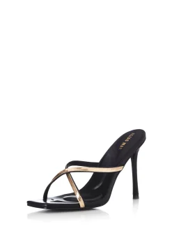 Fashion - Mira Heel - Black Leather Shoes