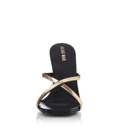 Fashion - Mira Heel - Black Leather Shoes