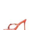 Sale - Mira Heel - Orange Leather Shoes