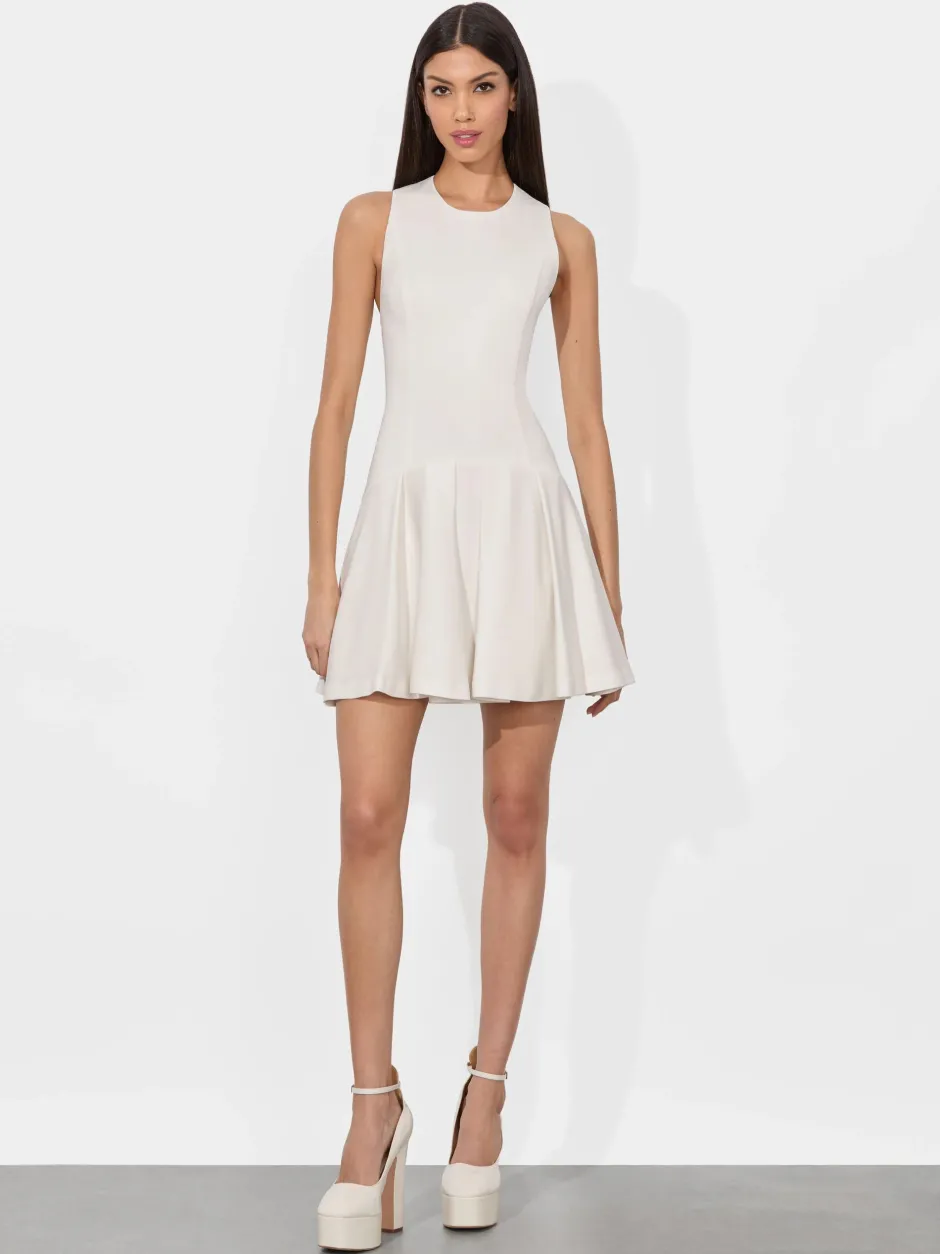 Clearance - Adley Drop Waist Mini Dress - Off White Mini Dresses | Dresses