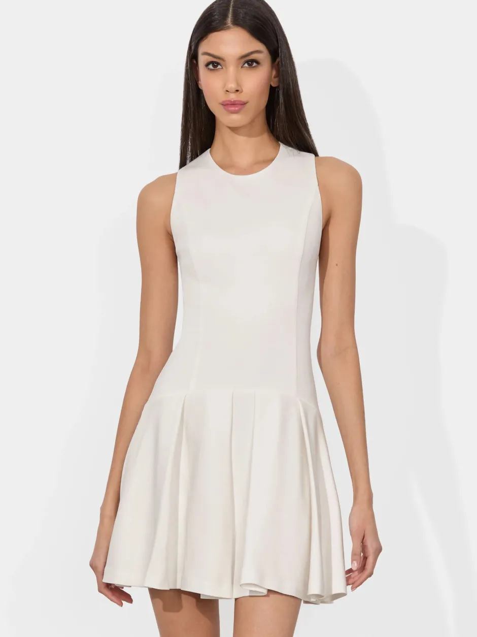 Clearance - Adley Drop Waist Mini Dress - Off White Mini Dresses | Dresses