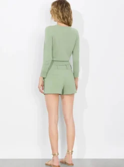 Discount - Carolann Shrunken Pullover - Sage Sweaters & Knits
